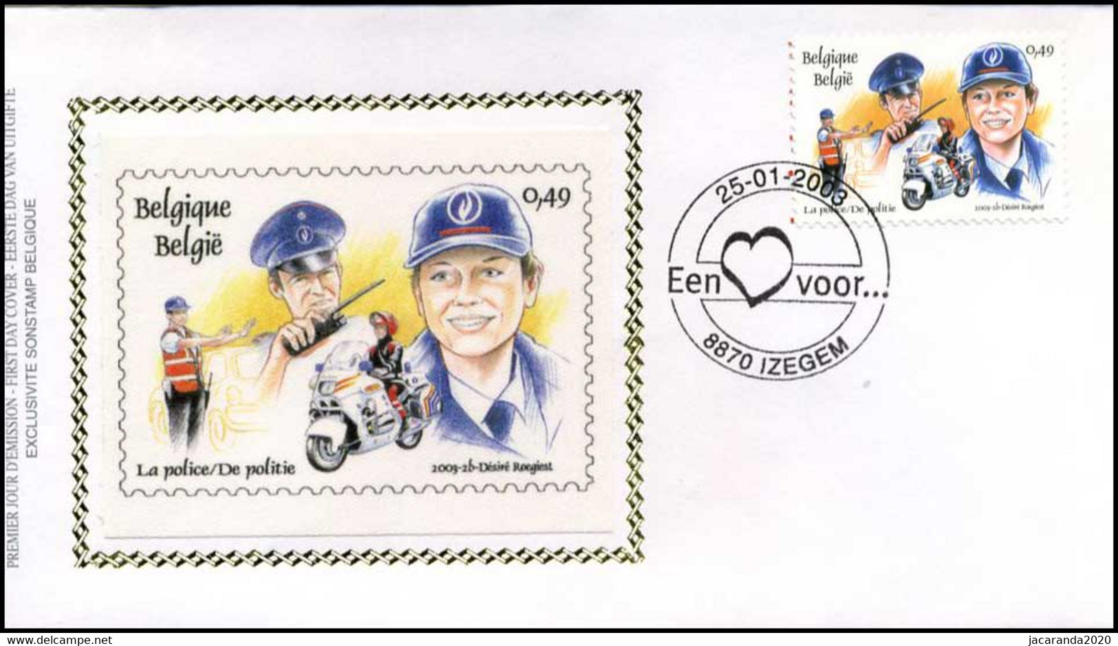 3151 - FDC Zijde - Een Hart Voor ... #2 - 2001-2010