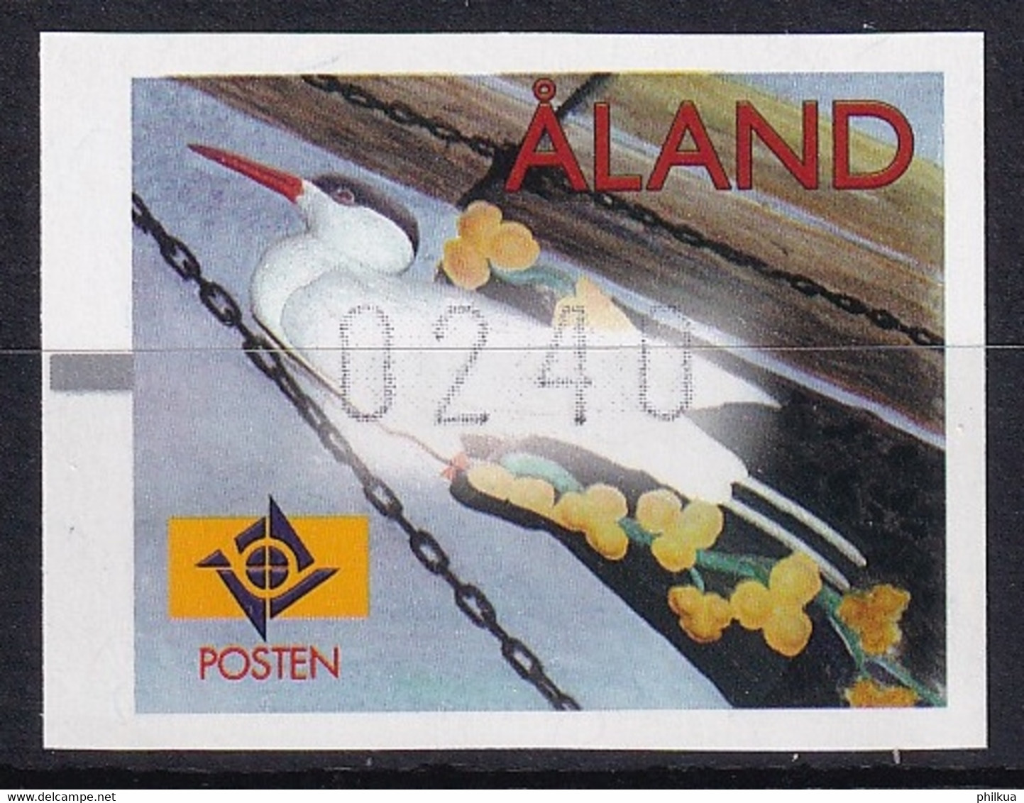 MiNr. 10 Finnland Alandinseln, Automatenmarken1999, 29. Okt. Galionsfiguren (III): „Tärnan“ Postfrisch/**/MNH - Aland