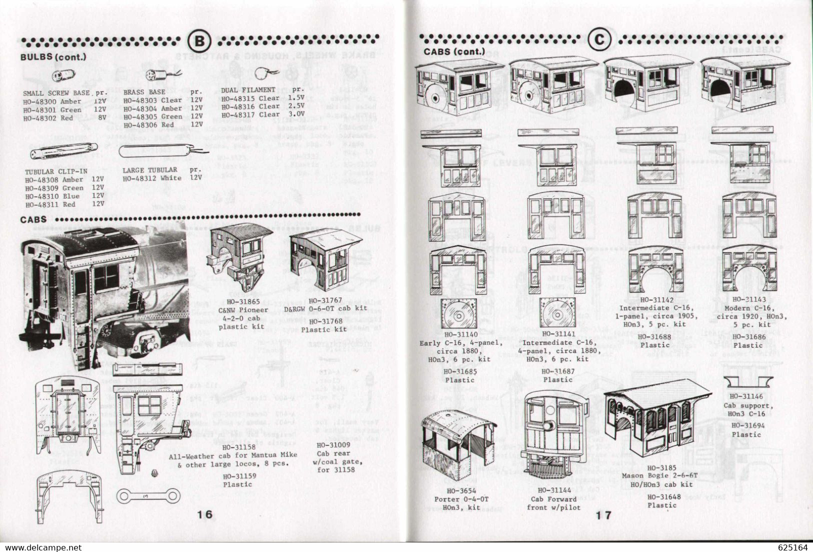 Catalogue PRECISION SCALE INC 1983 N.1  HO & HOn3 Parts In Brass & Plastic - English