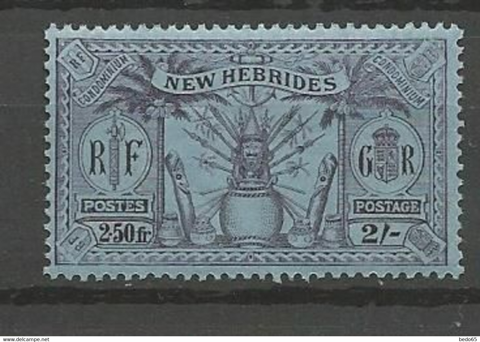 NOUVELLES-HEBRIDES N° 98 NEUF** LUXE SANS CHARNIERE   / MNH - Unused Stamps