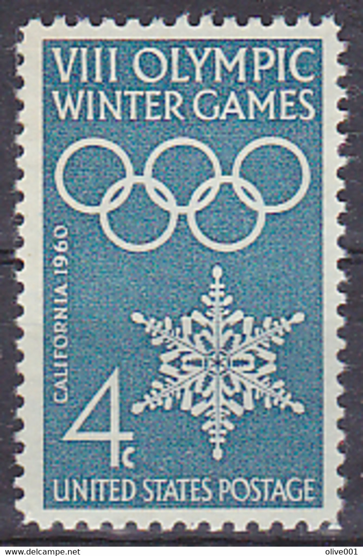 Timbres Des USA Des Jeux Olympique D'hiver De Squaw Valley, De 1960 Tp MI N° 773 MNH ** Départ 50% De La Cote - Inverno1960: Squaw Valley