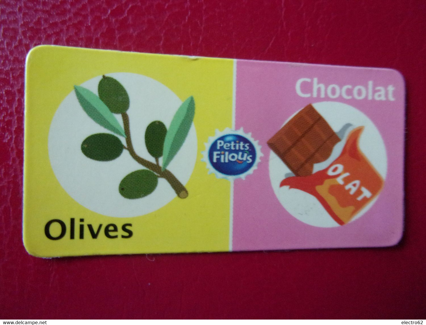 Magnet Petits Filous Olives Chocolat Magnets Olivos Olijven Oliven Cioccolato Chocolate Chocolade Suklaa Oliva Olijf - Publicidad