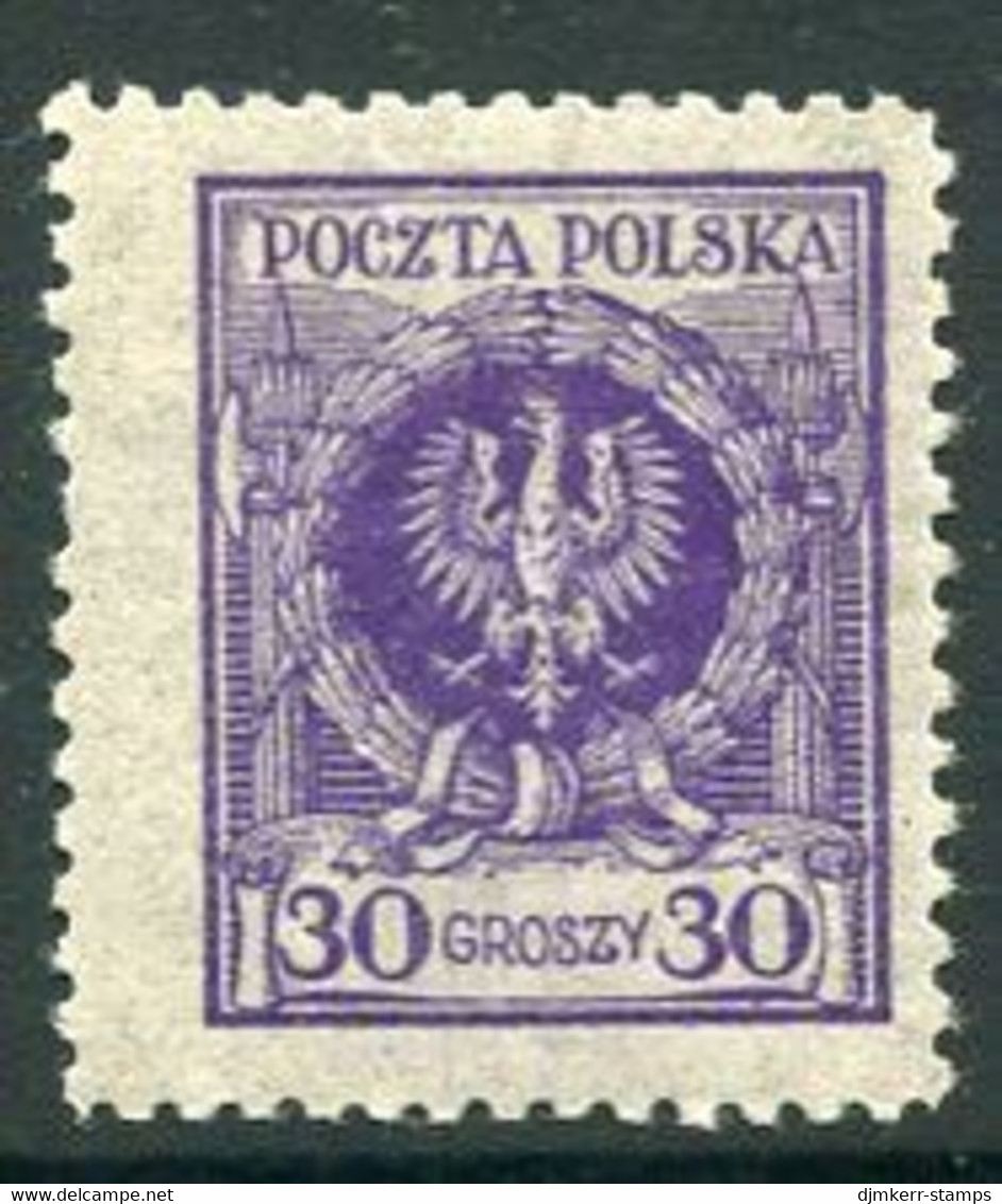 POLAND 1924 Arms Definitive 30 Gr.  LHM / *.  Michel 209a - Ungebraucht