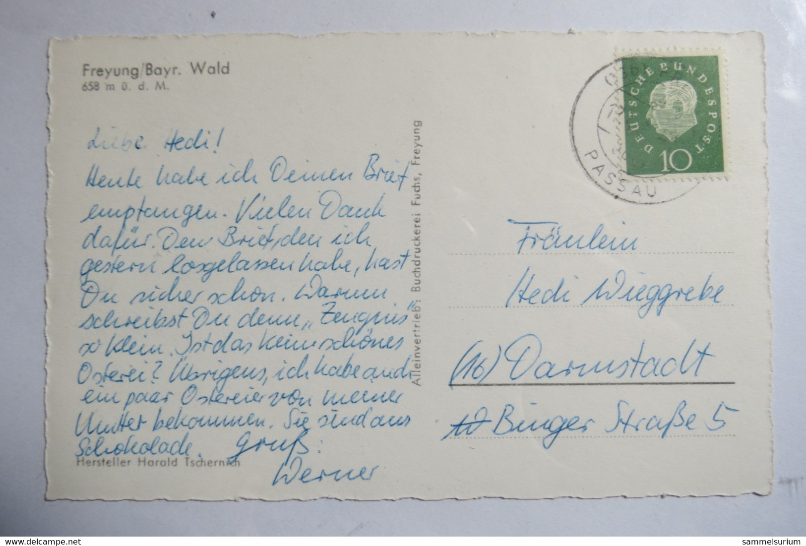 (12/1/53) Postkarte/AK "Freyung" Panorama - Freyung