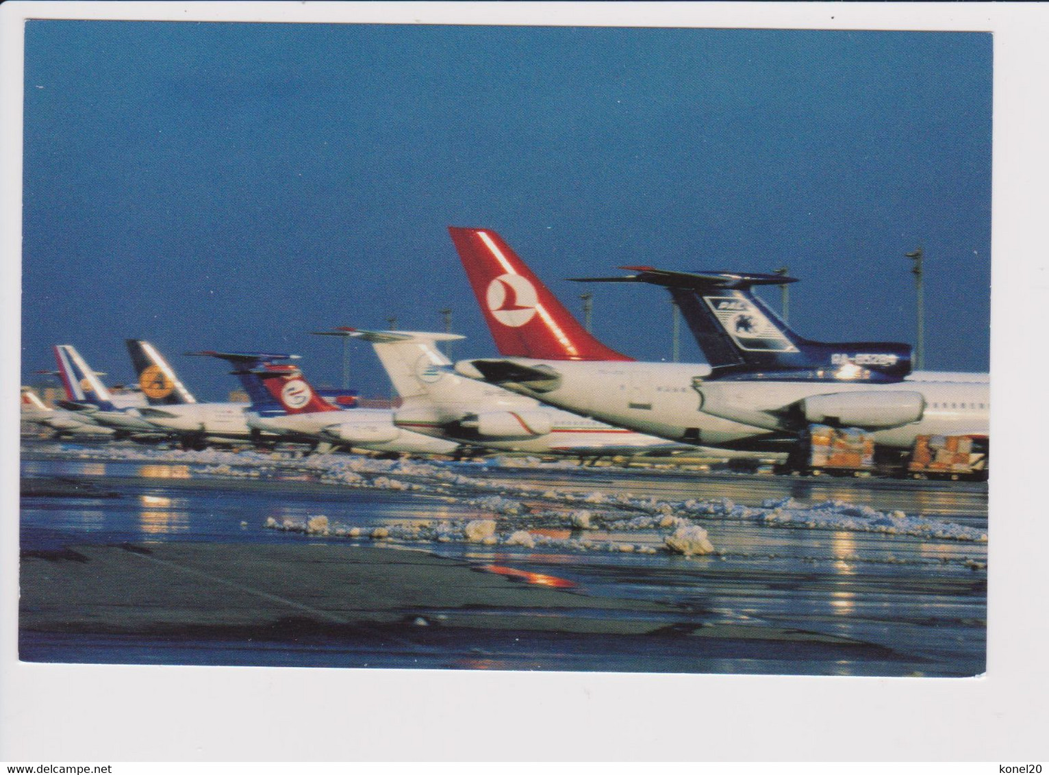 Rppc Tails Of Airlines In The Winter @ Istanbul Airport - 1919-1938: Entre Guerres