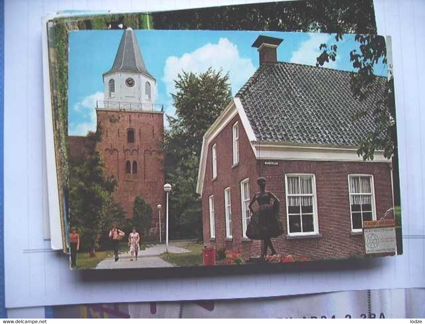 Nederland Holland Pays Bas Emmen Met Beeld, Boerderij En Kerk - Emmen