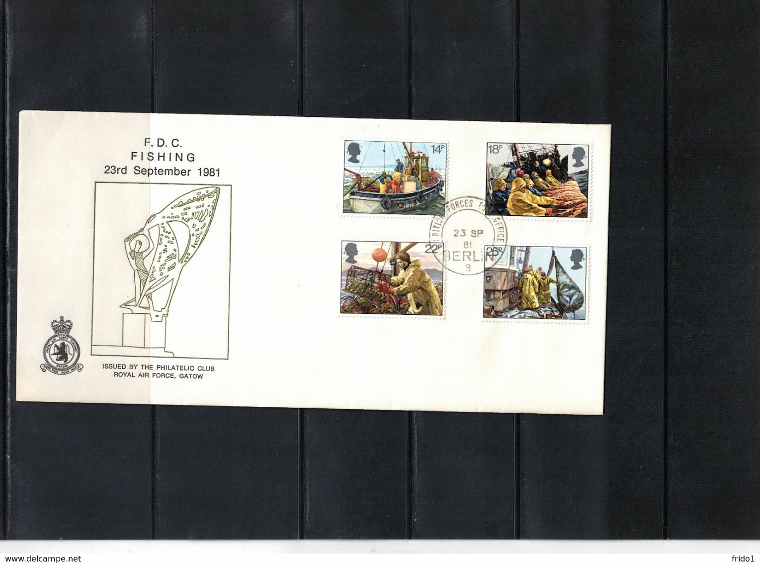 Great Britain 1981 Fishing British Forces Post Office FDC - 1981-1990 Decimal Issues