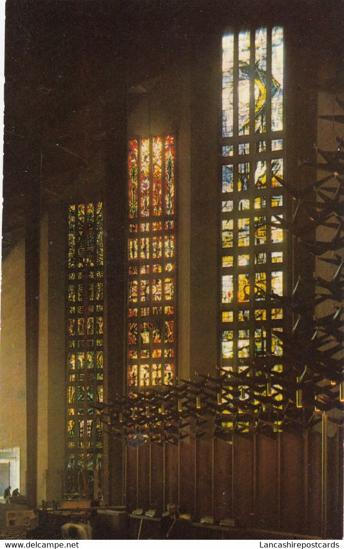 Postcard Coventry Cathedral Three Of The Nave Windows[ Stained Glass ] My Ref B14534MD - Coventry