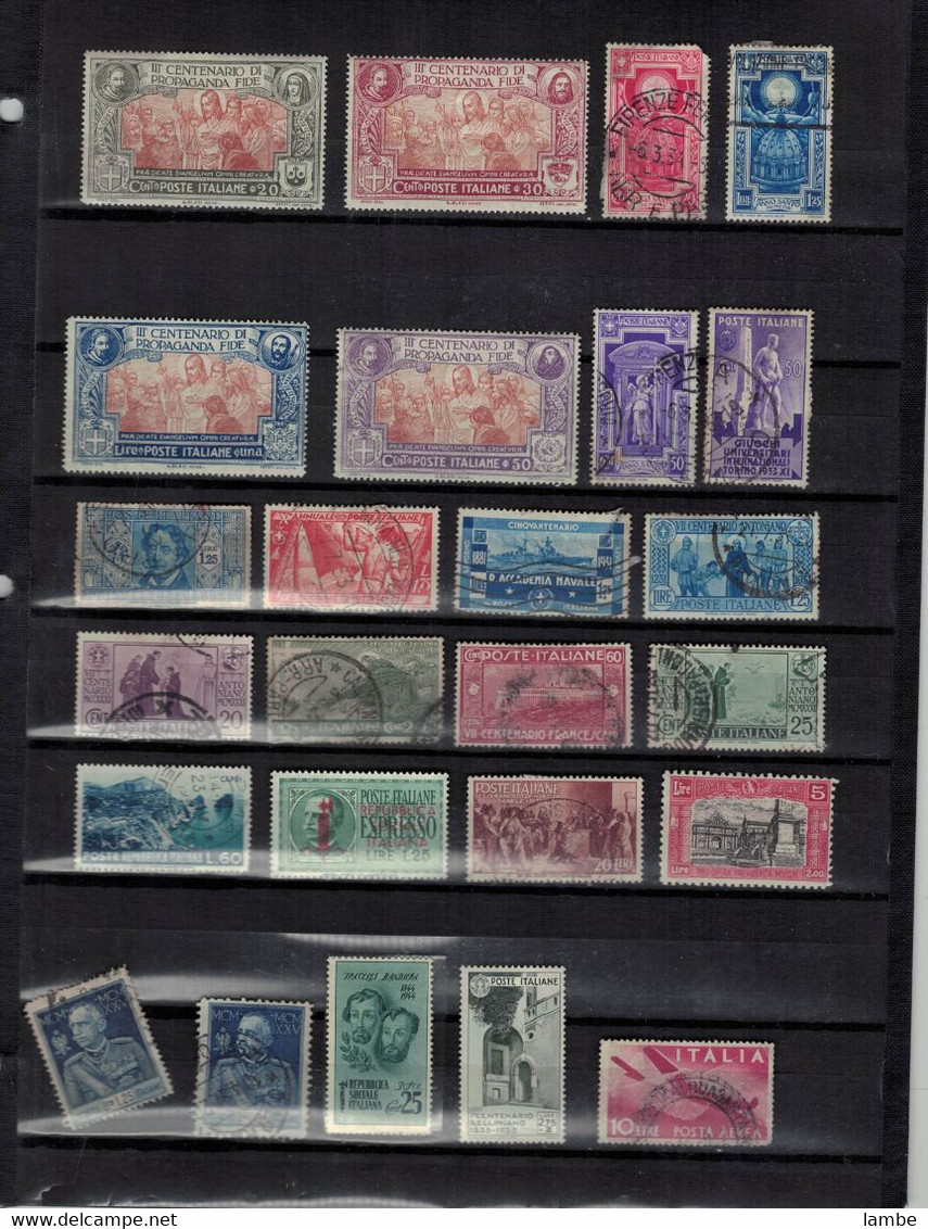 Lot 123 Timbres  ITALIE  Toutes Conditions - Lotti E Collezioni