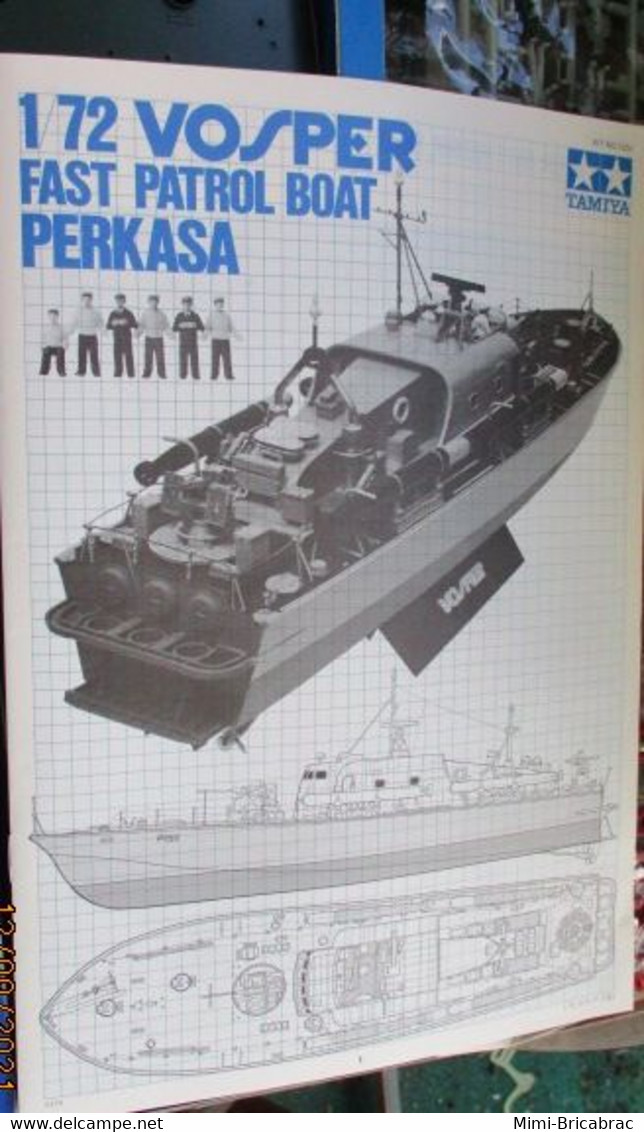 Plus Distribué ! Vaut Au Moins 85 Euros . COMPLET NON COMMENCE , MOTORISABLE !!! TAMIYA 1/72e VOSPER - Barcos