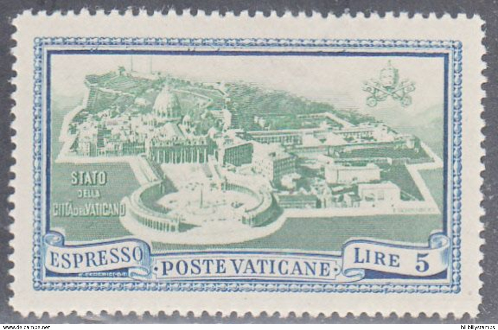VATICAN CITY   SCOTT NO  E6  MINT HINGED  YEAR  1945 - Priority Mail