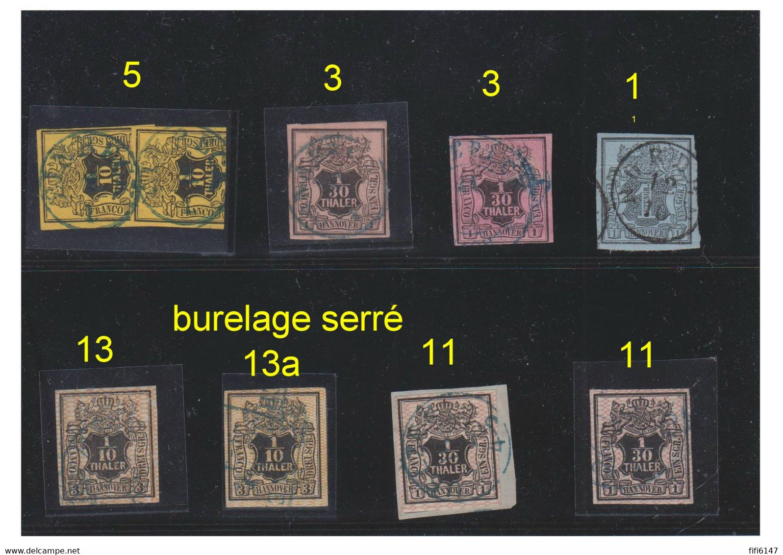 ALLEMAGNE -- HANOVRE -- Plaquette De 8 Timbres Oblitérés - Hanovre