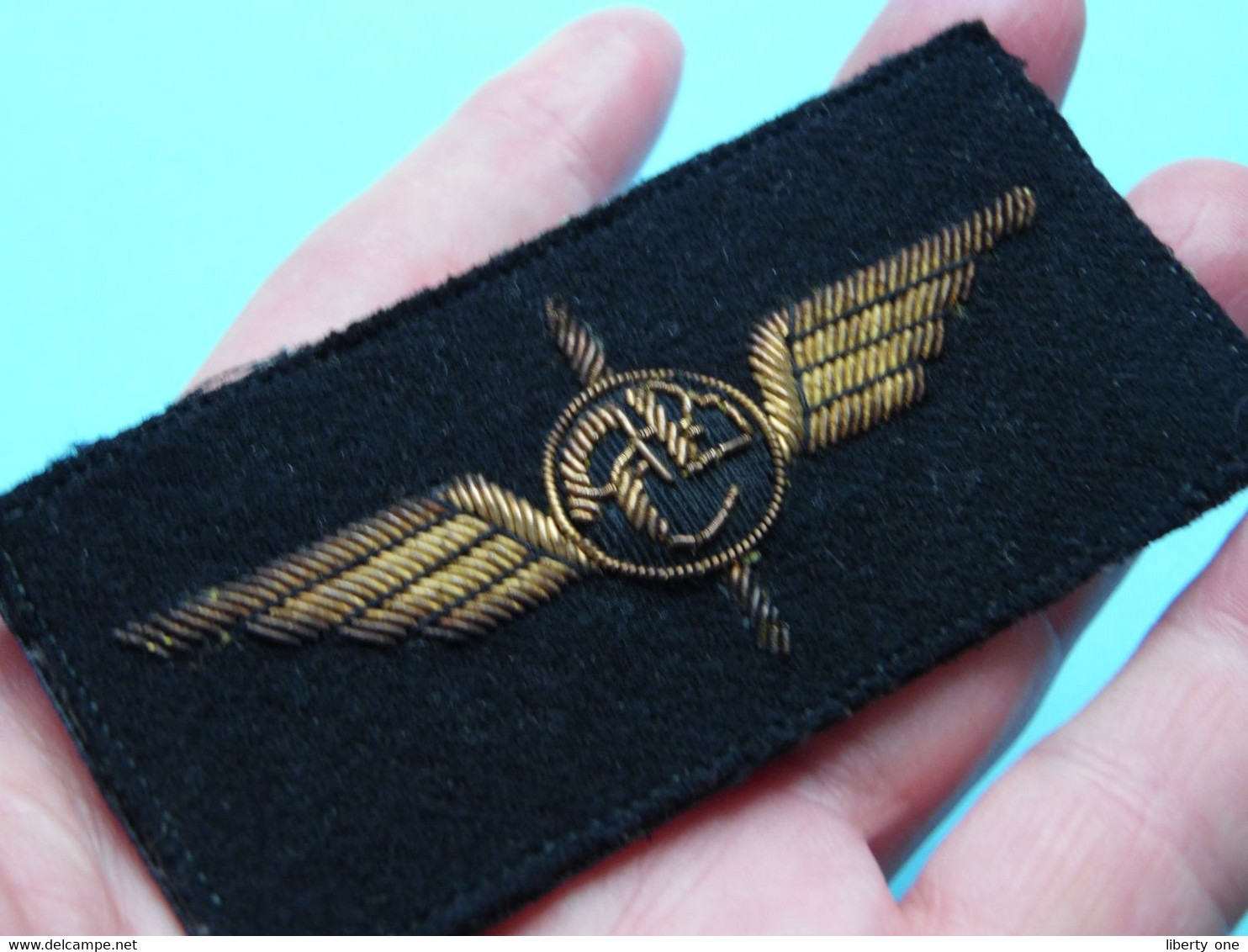 VLEUGELS - WINGS () Identificier / ID ( Details - Zie Foto's ) Velcro Achteraan / Afm. 9 X 4,5 Cm.! - Escudos En Tela