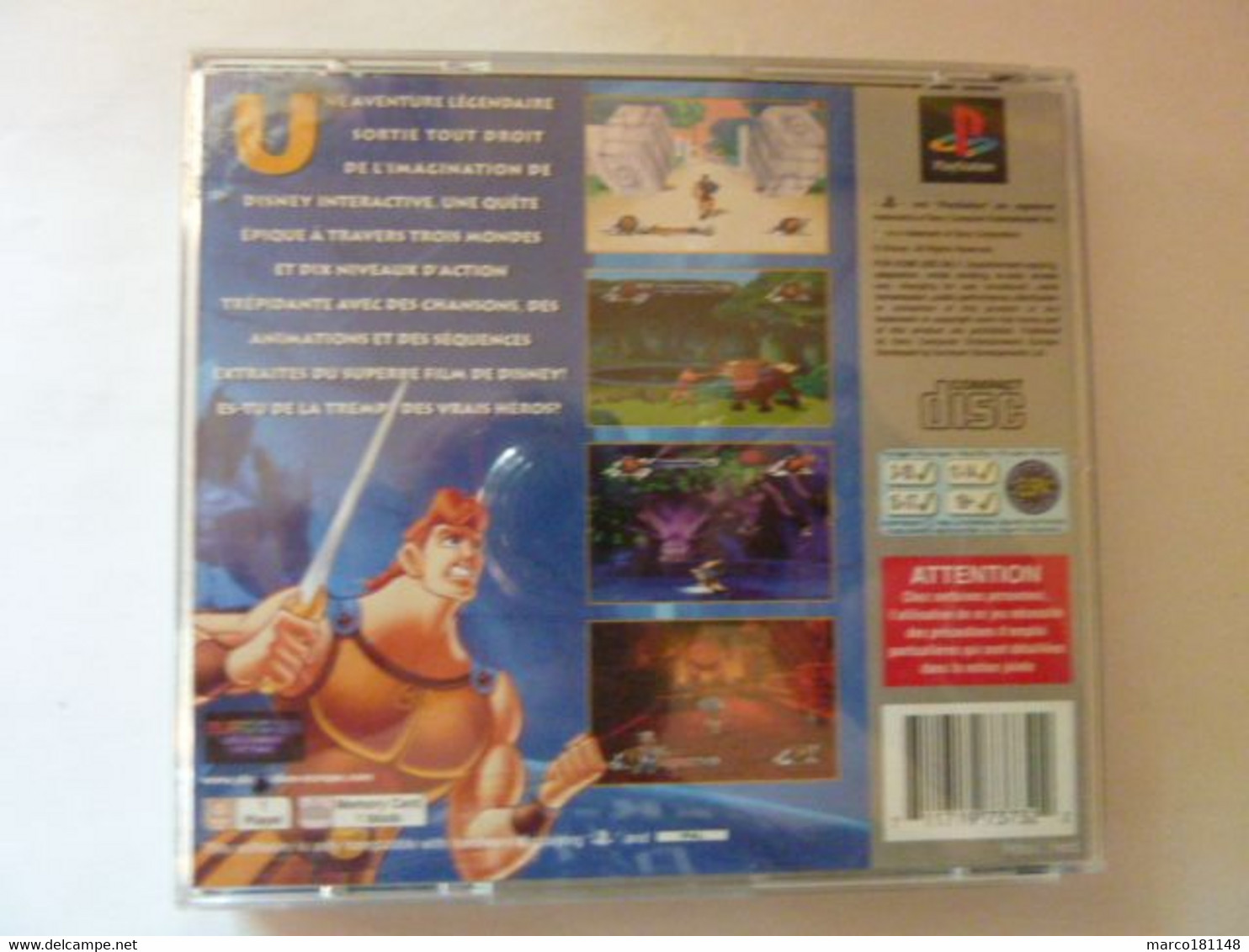 Disney Jeu D'action Présente Hercules - PlayStation - Playstation