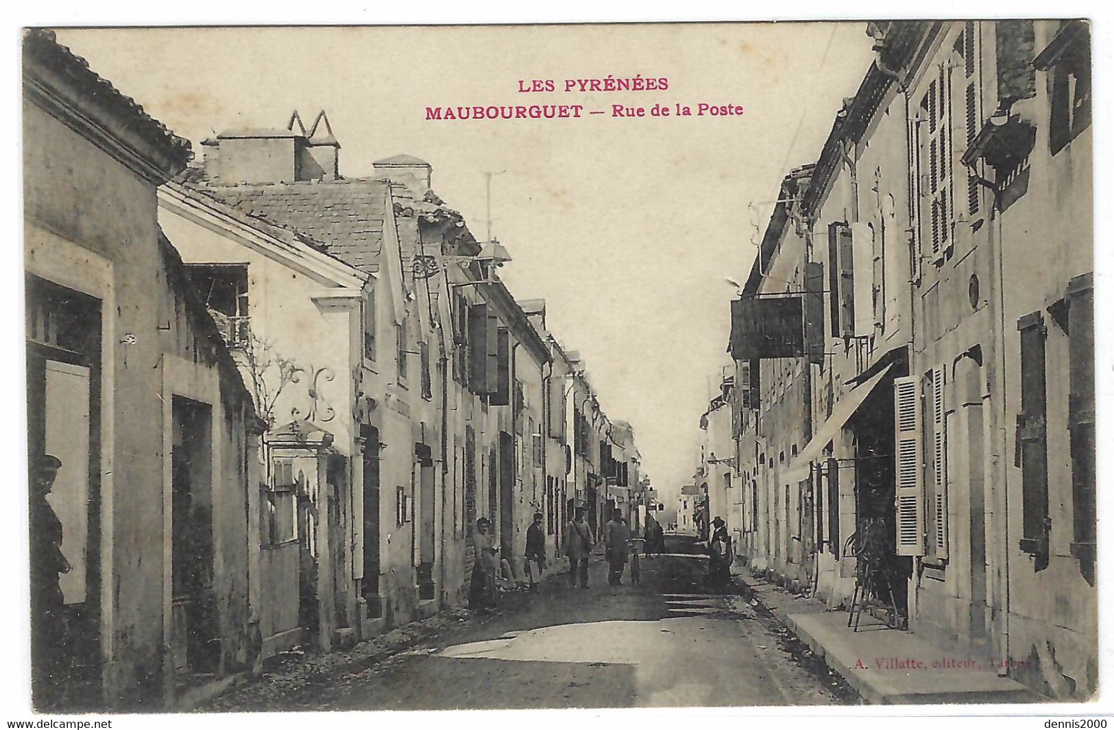 MAUBOURGUET (65) - Rue De La Poste - Ed. A. Villatte, Tarbes - Maubourguet