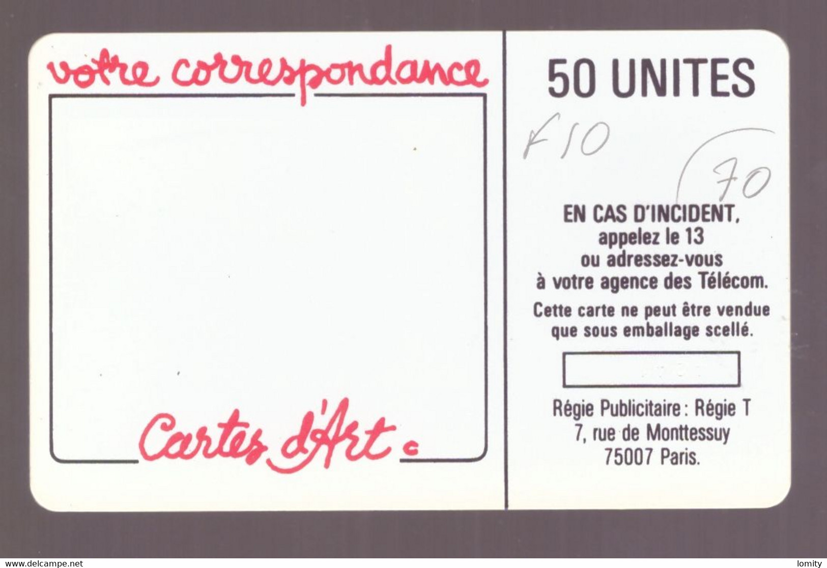 France Télécarte Phonecard 1987 F10 SO2 Naifs Et Primitifs Téléphone Les Téléphones - 1987