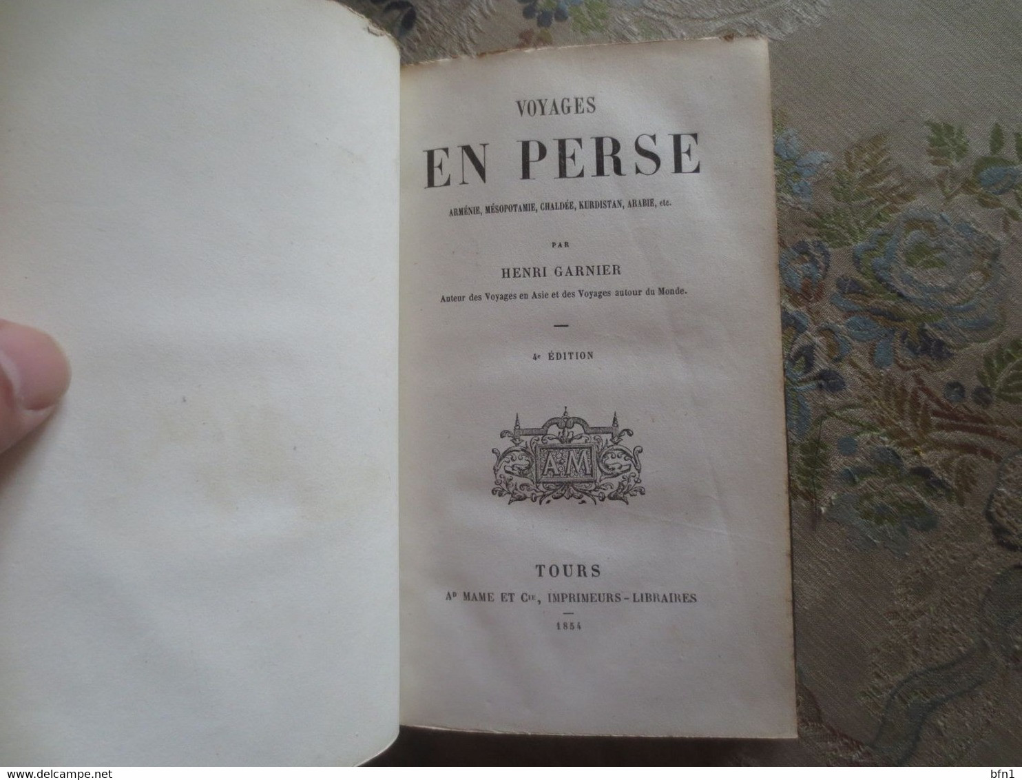 Voyages En Perse Armenie, Mesopotamie, Chaldee, Kurdistan, Arabie, Etc. GARNIER HENRI Tours Mame, 1854 - 1801-1900