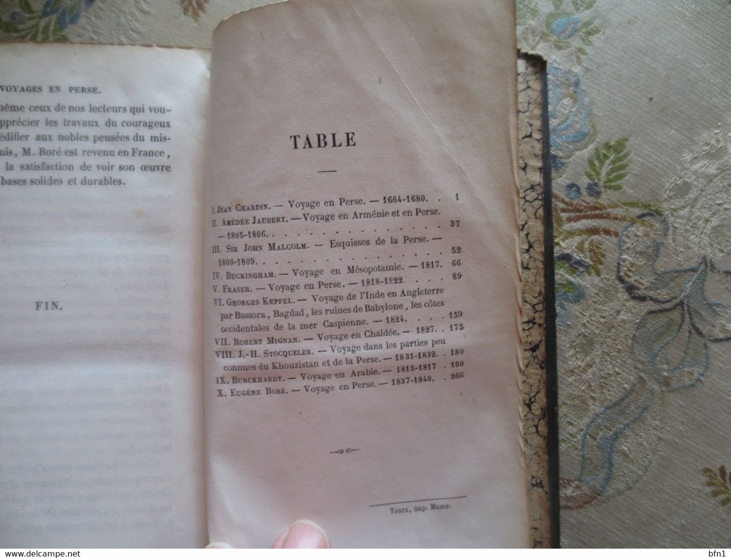 Voyages en Perse Armenie, Mesopotamie, Chaldee, Kurdistan, Arabie, etc. GARNIER HENRI Tours Mame, 1854