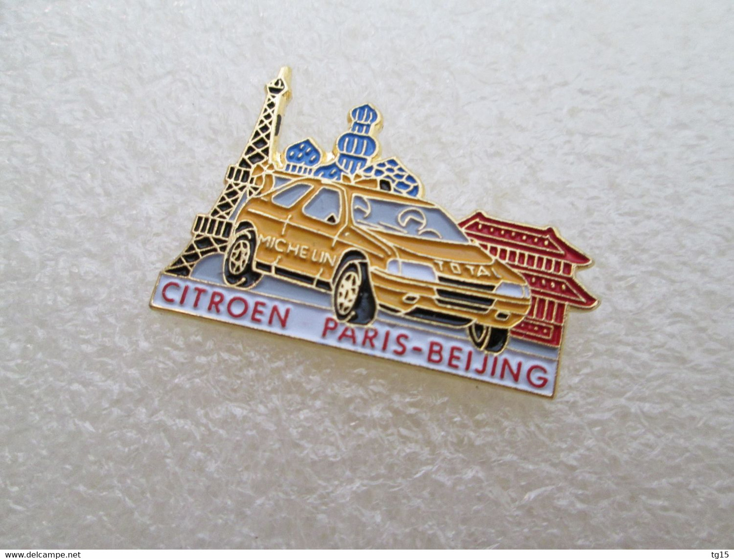 PIN'S   CITROEN  ZX     RALLYE   PARIS PEKIN - Citroën