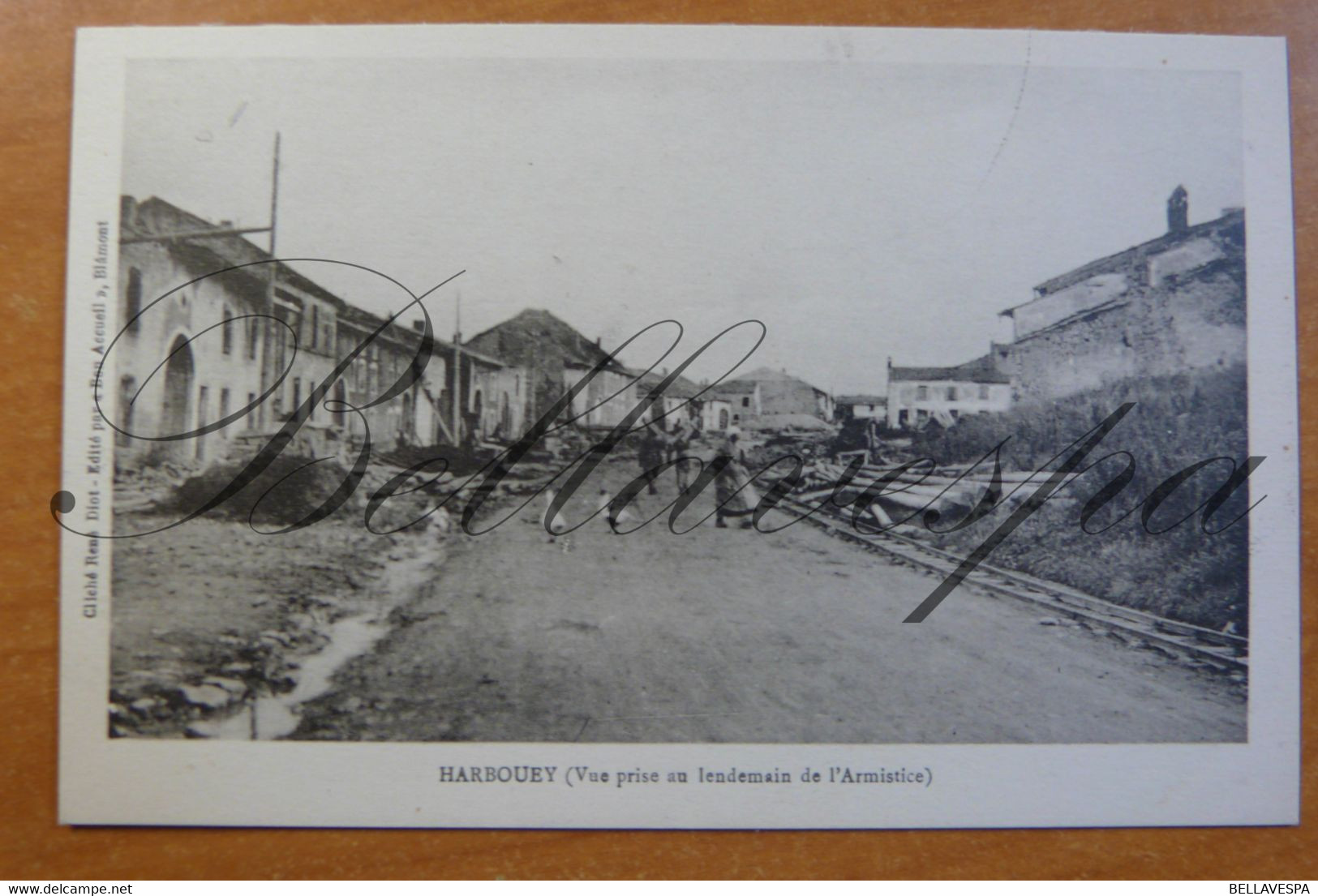 Harbouye Vue Prise Au Lendemain De L'Armistice D54 Guerre - Maniobras