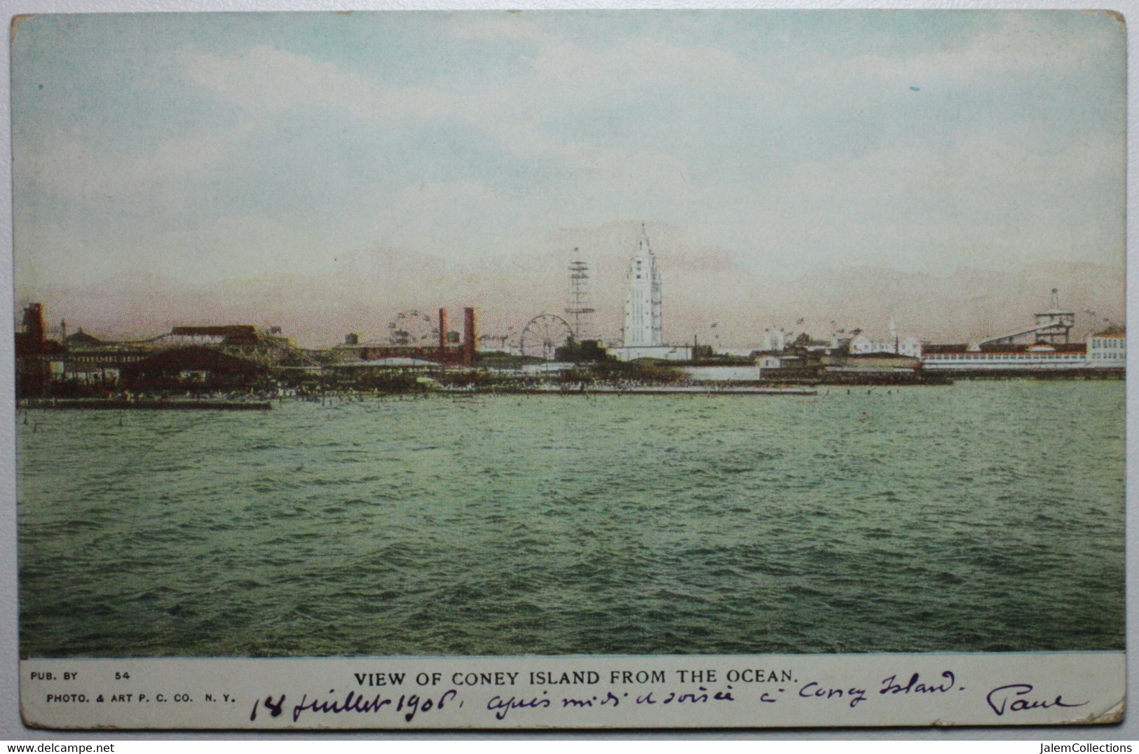 View Of CONEY ISLAND From The Ocean - Long Island