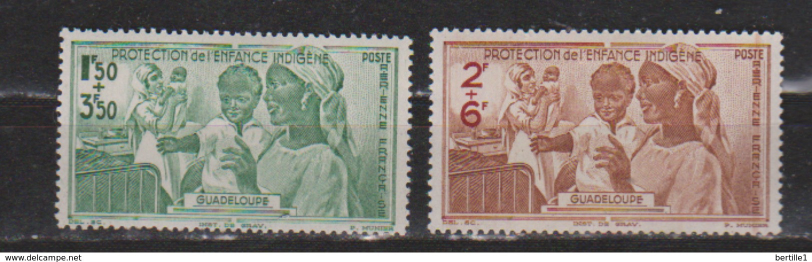 GUADELOUPE     N° YVERT  :     PA 1/2     NEUF SANS CHARNIERE        ( N   853  ) - Airmail