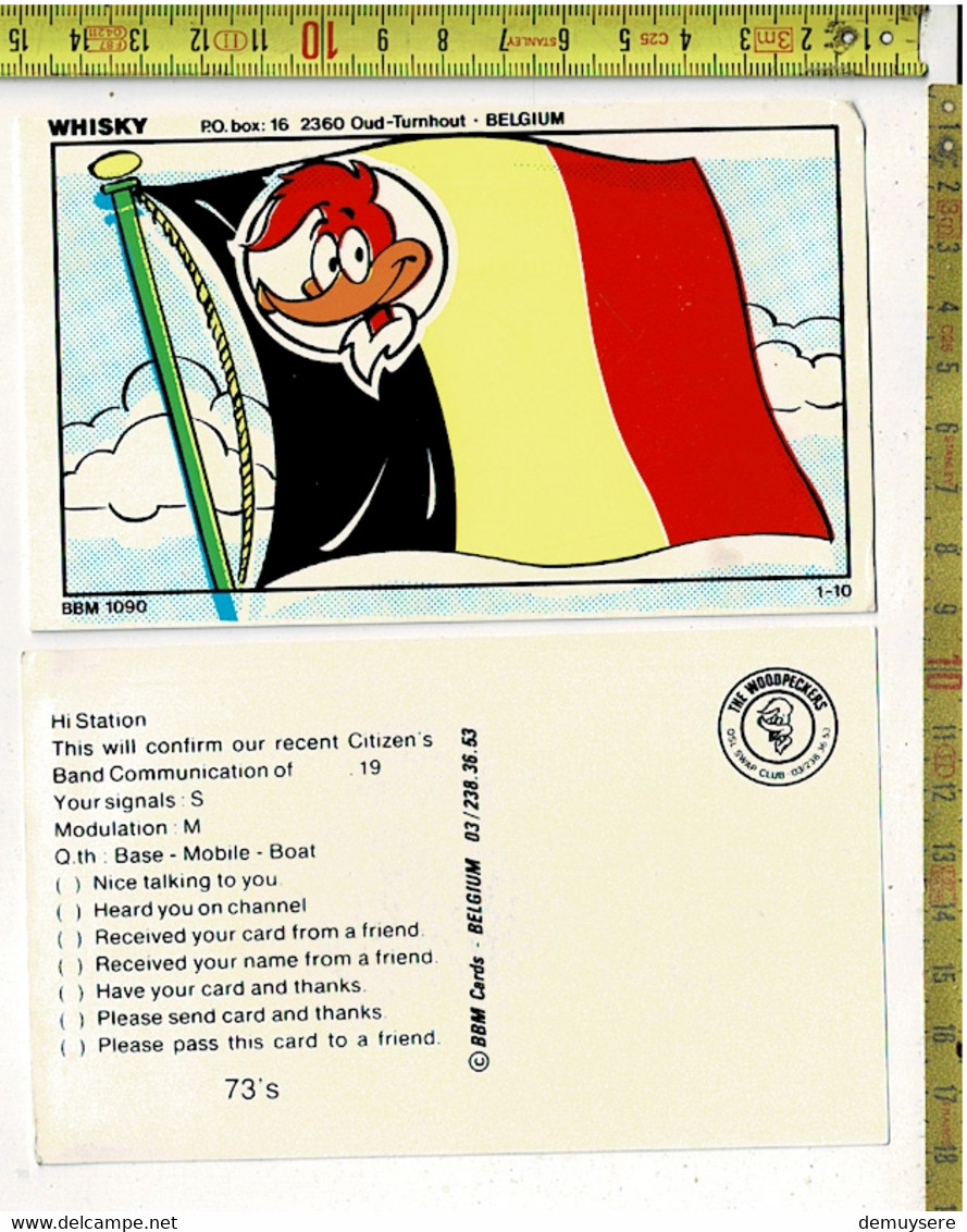 58420 - QLS KAART - BBM 1090 / 1-10   WHISKY  OUD TURNHOUT BELGIUM - Oud-Turnhout