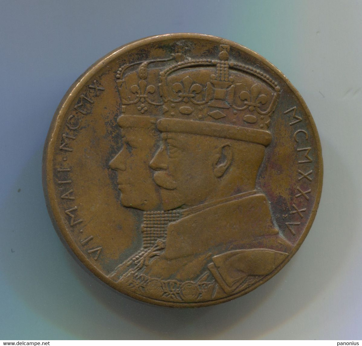 SOUTH AFRICA - 6.5.1935. King George V, Jubilee Bronze Medal, Diameter: 30mm - Monarchia / Nobiltà