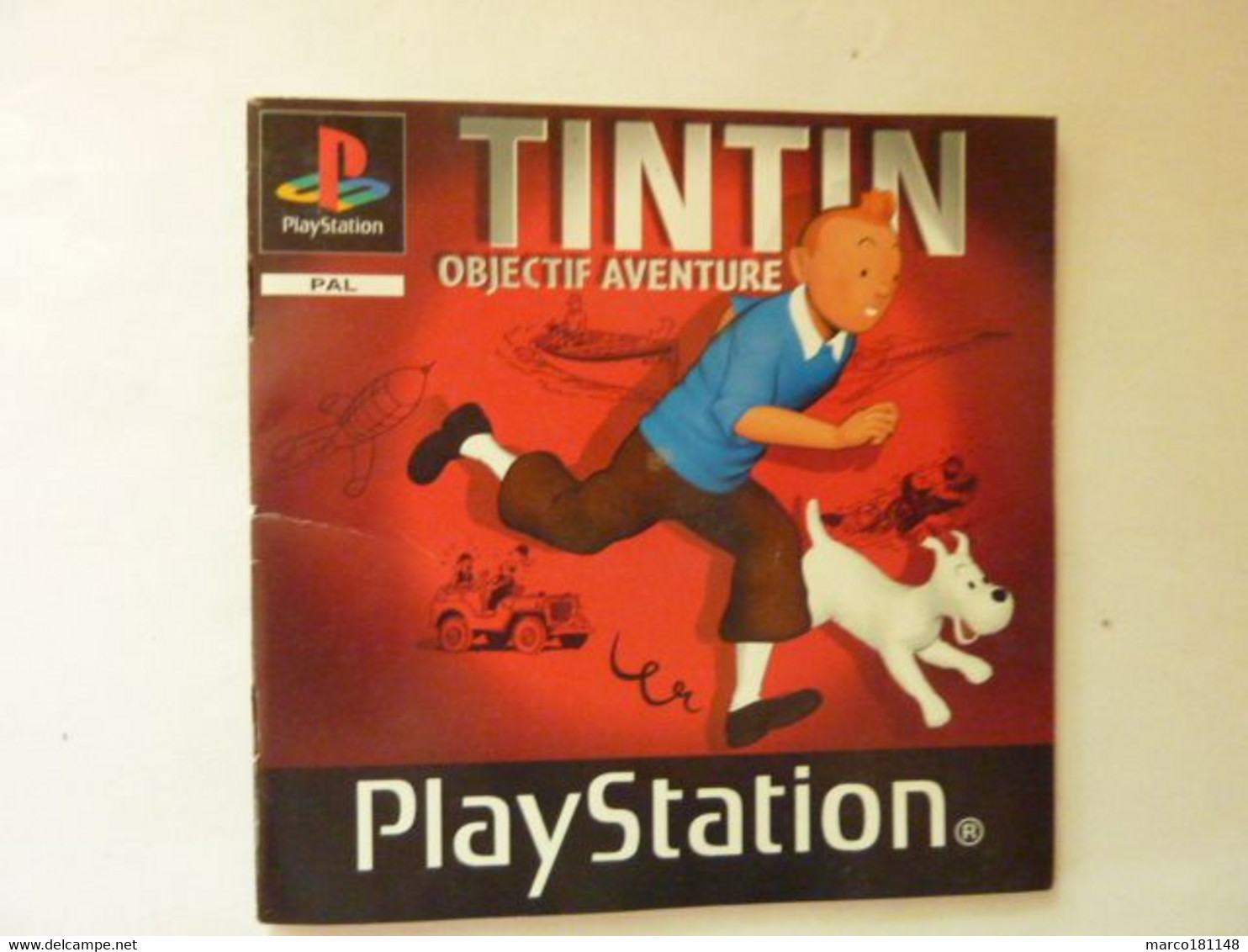 Livret Du Jeu TINTIN Objectif Aventure - Playstation