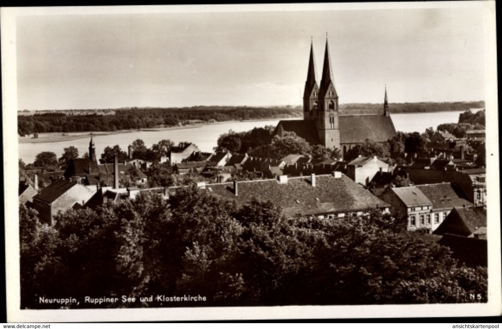 CPA Neuruppin In Brandenburg, Ruppiner See, Klosterkirche - Altri & Non Classificati