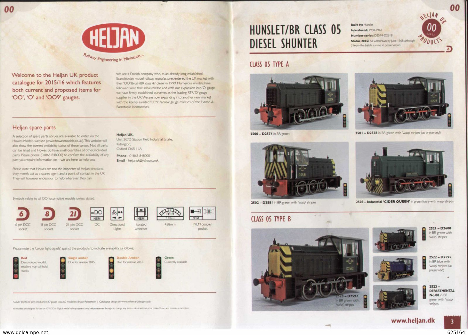 Catalogue HELJAN 2015/16 UK MODEL RAILWAY OO, O, OO9 Gauge - Englisch