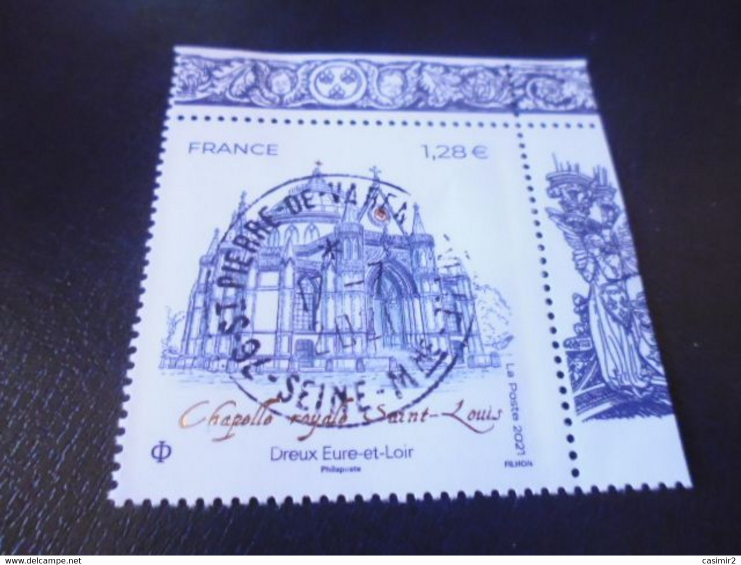 5507 OBLITERATION RONDE SUR TIMBRE NEUF CHAPELLE DREUX - Used Stamps
