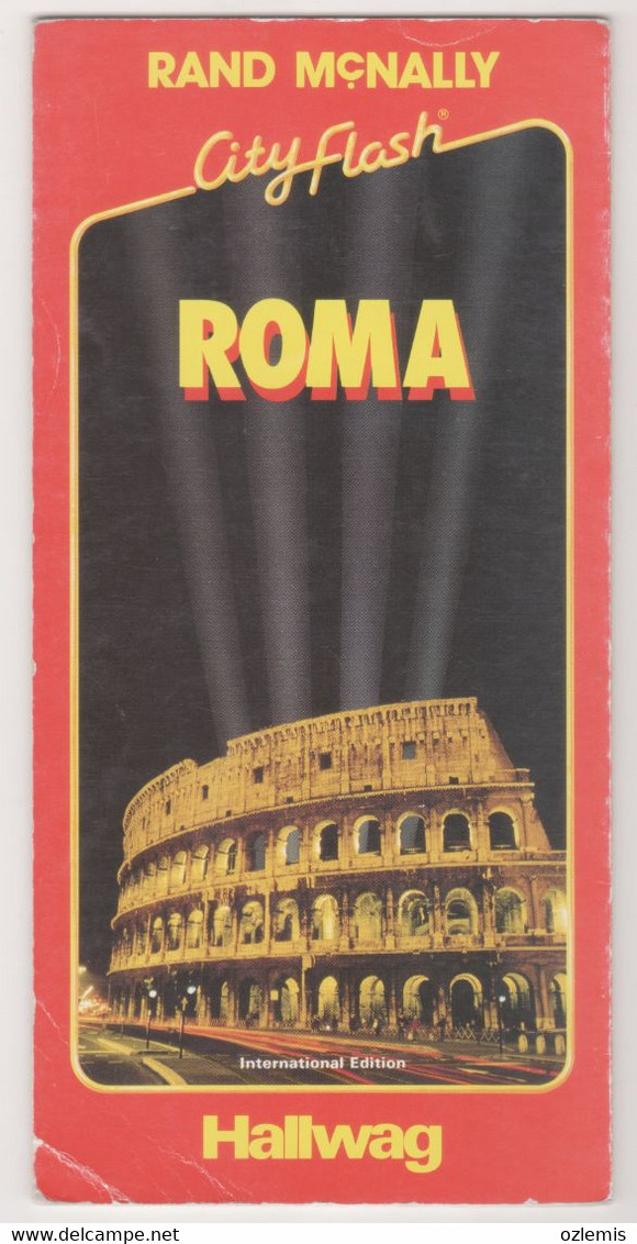 RAND MCNALLY ,CITY FLASH ,ROMA  ,INTERNATIONAL EDITION - Mappemondes