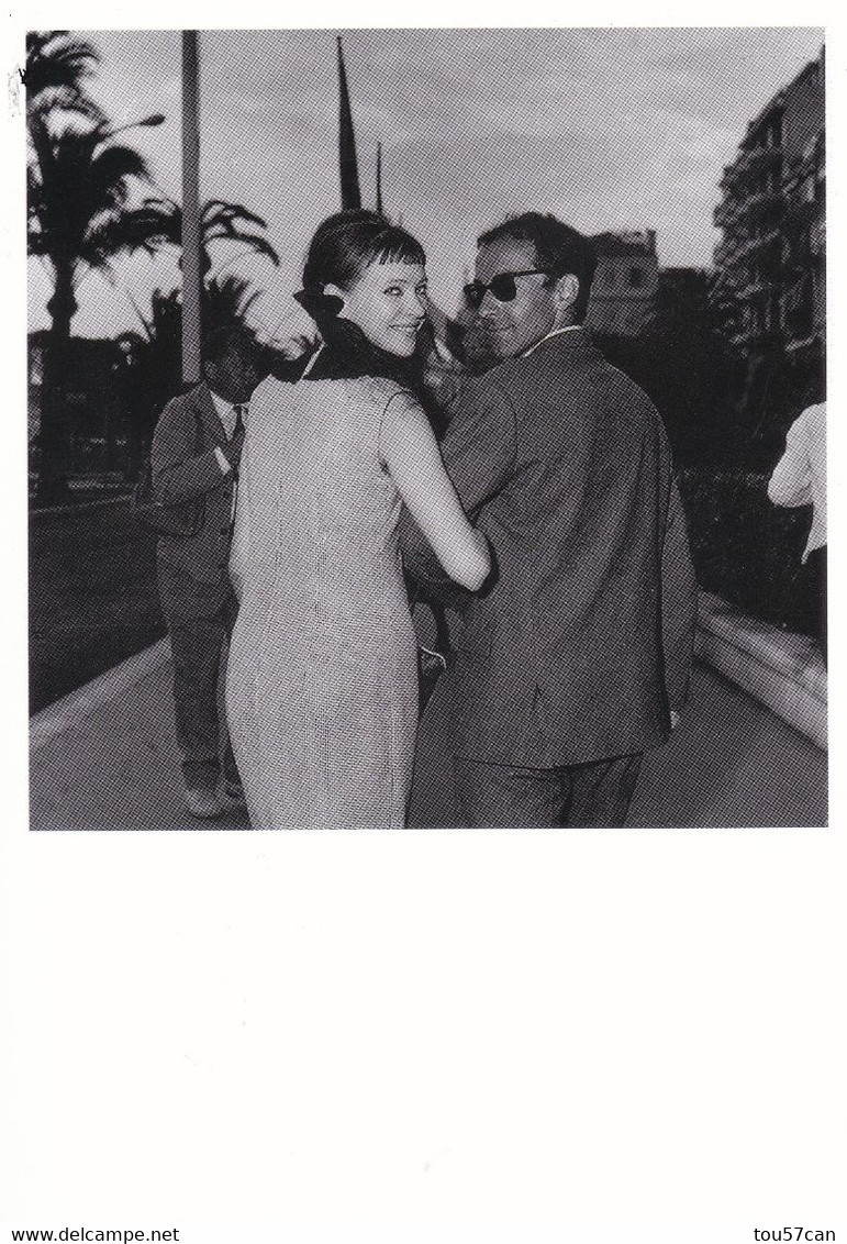 ANNA KARINA - JEAN LUC GODARD - FESTIVAL DE CANNES 1963 - CARTE. - Acteurs