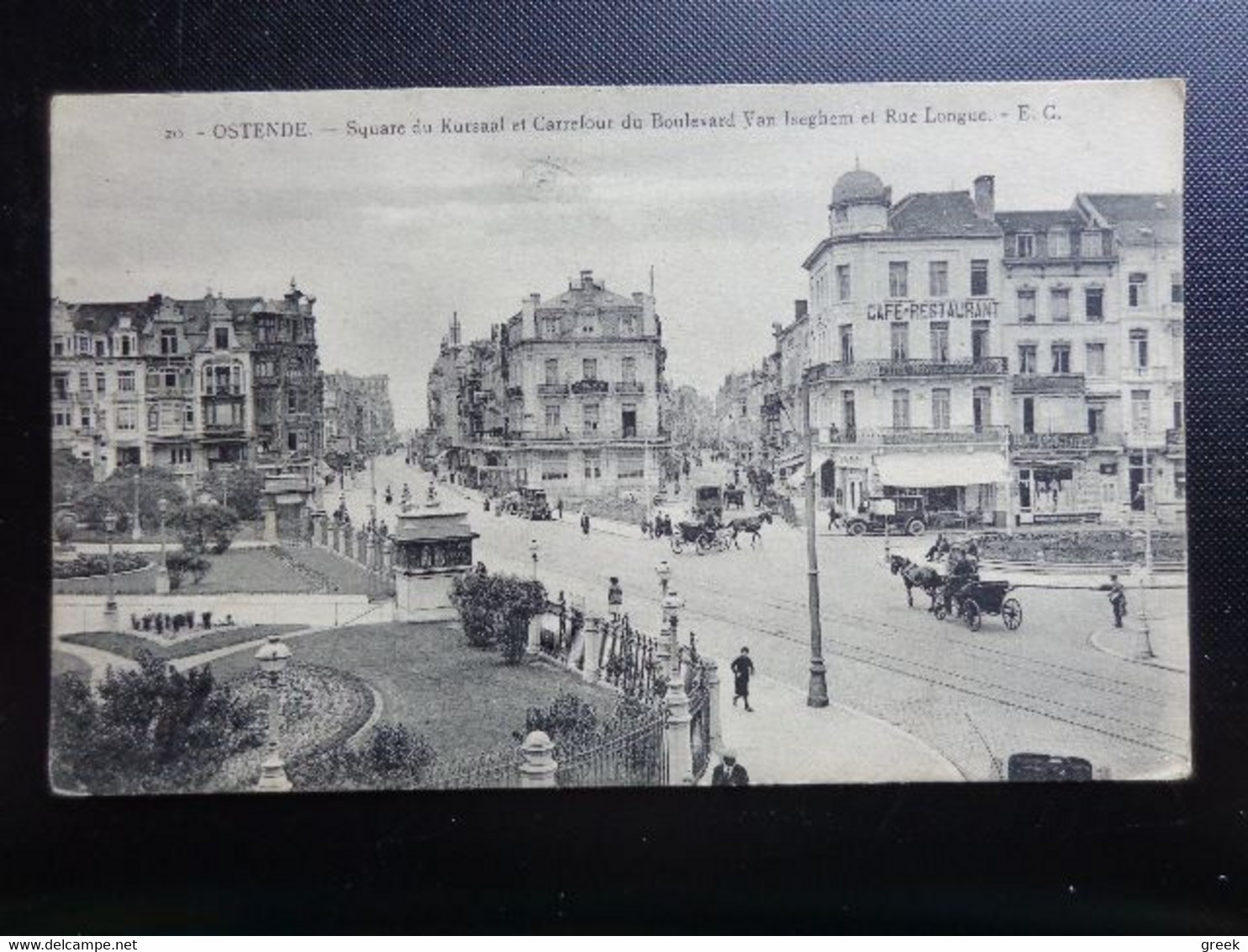 Oostende-Ostende: Square Du Kursaal Et Carrefour Du Boulevard Van Iseghem Et Rue Longue -> Beschreven 1922 - Oostende