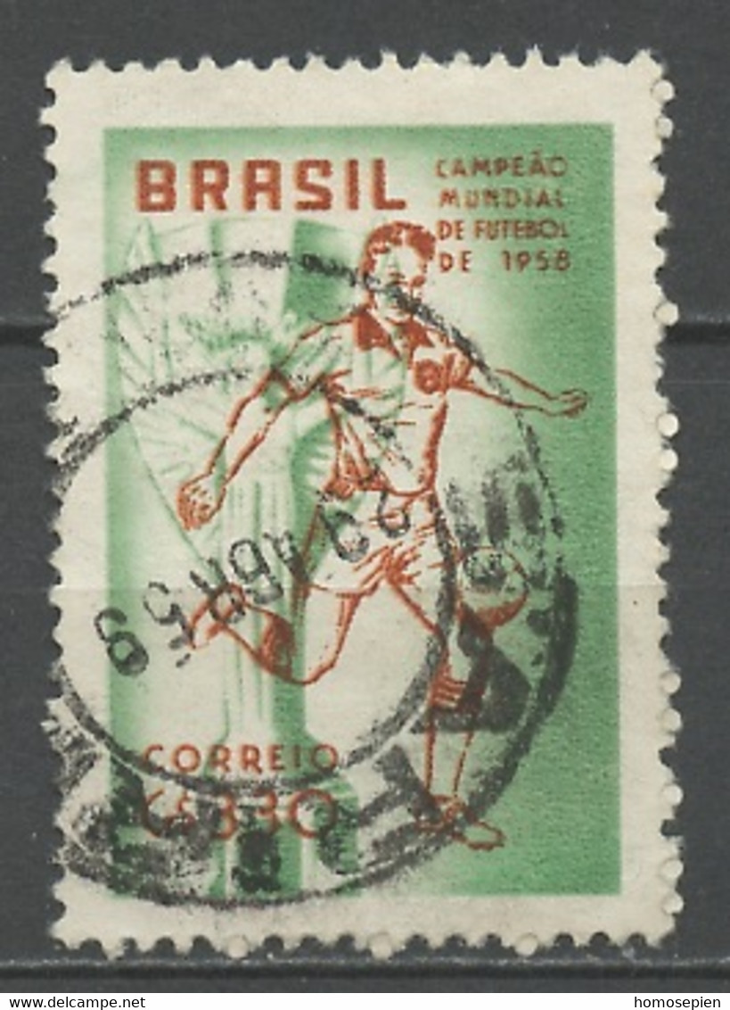 CMF Suède - Brésil - Brasilien - Brazil 1959 Y&T N°670 - Michel N°952 (o) - 3,30cr Joueur De Football - 1958 – Suède