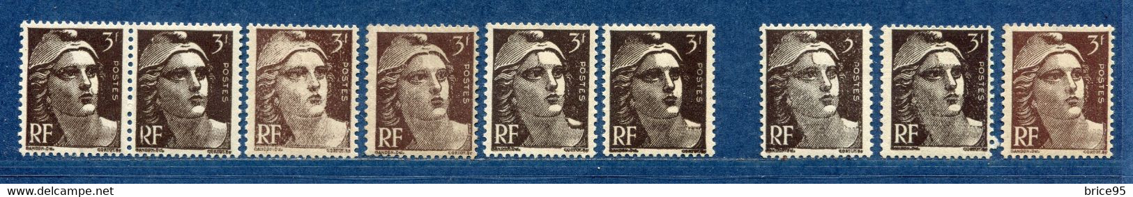 ⭐ France - Variété - YT N° 715 - Couleurs - Pétouilles - Neuf Sans Charnière - Droite Avec Charnière - 1945 ⭐ - Nuevos