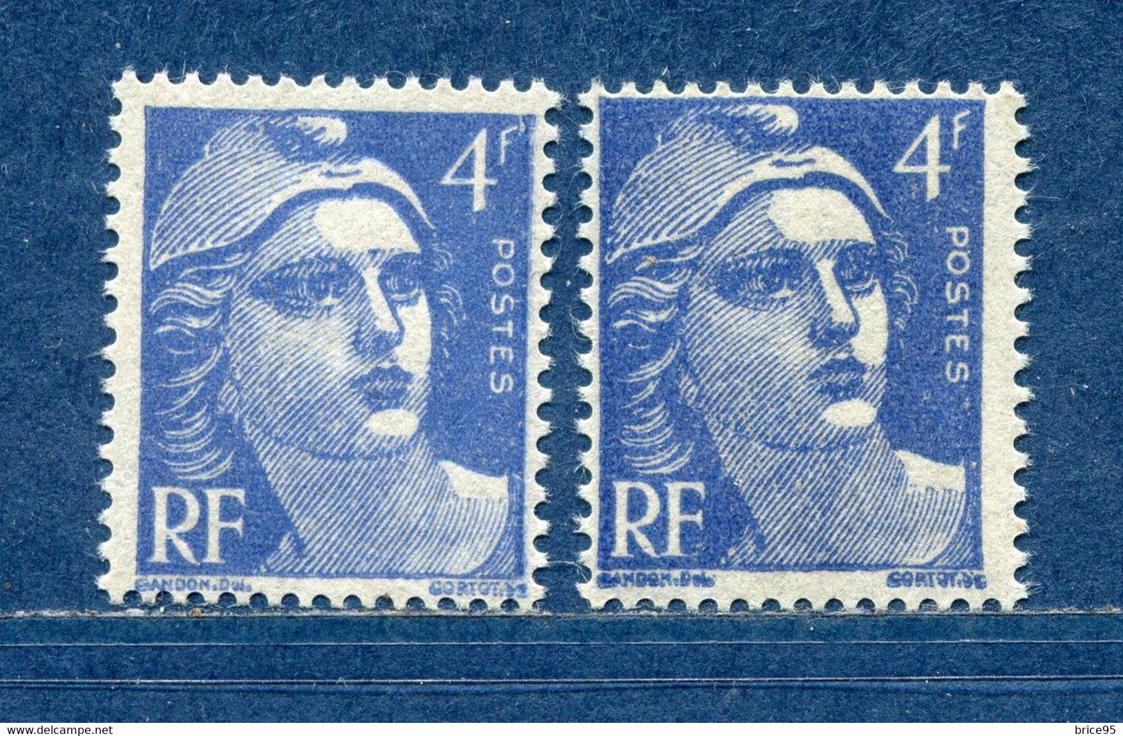 ⭐ France - Variété - YT N° 717 - Couleurs - Pétouilles - Neuf Sans Charnière - 1945 ⭐ - Unused Stamps