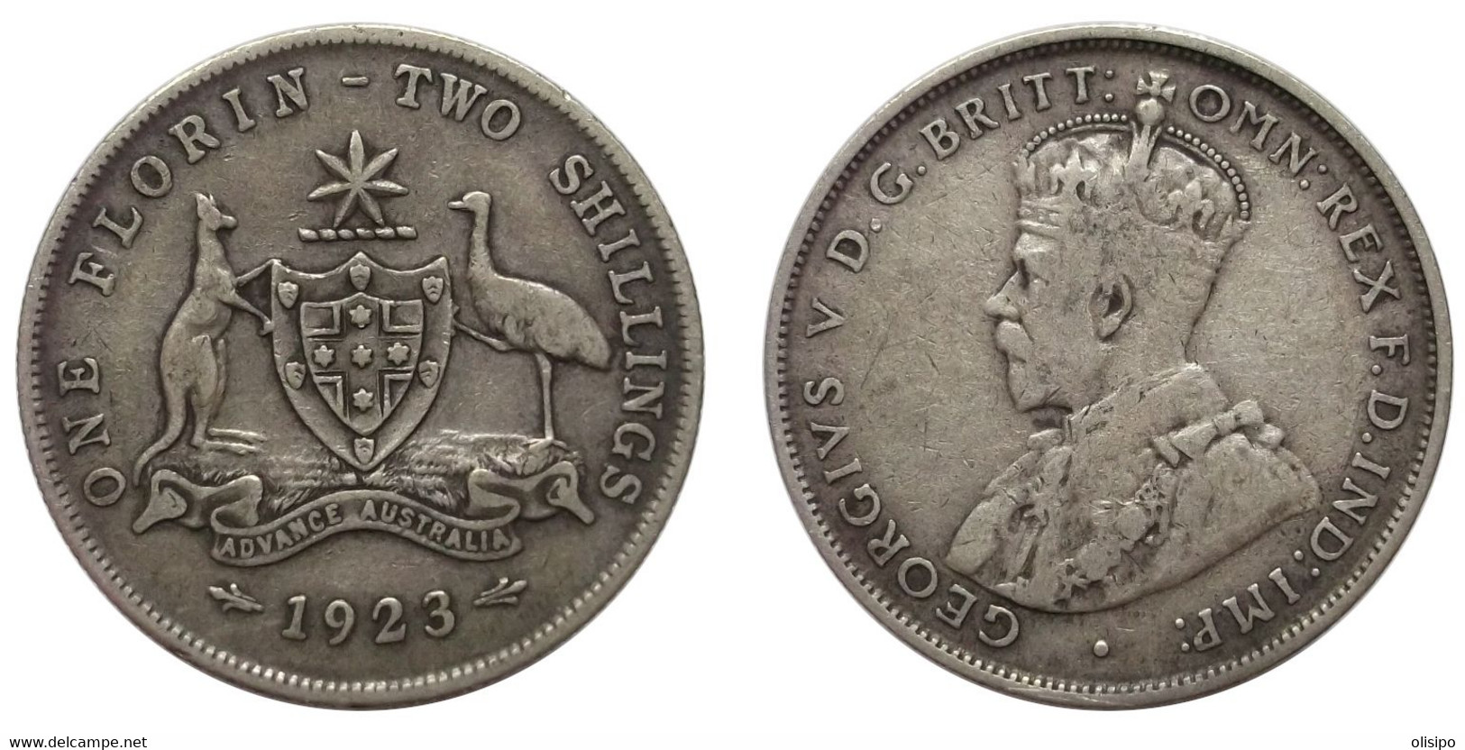 Florin 1923 (Australia) Silver - Florin