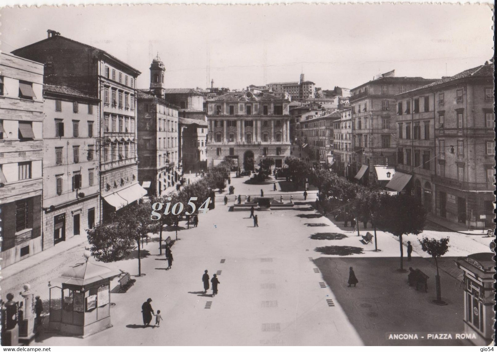 Ancona Piazza Roma Fg Bollo Staccato - Ancona