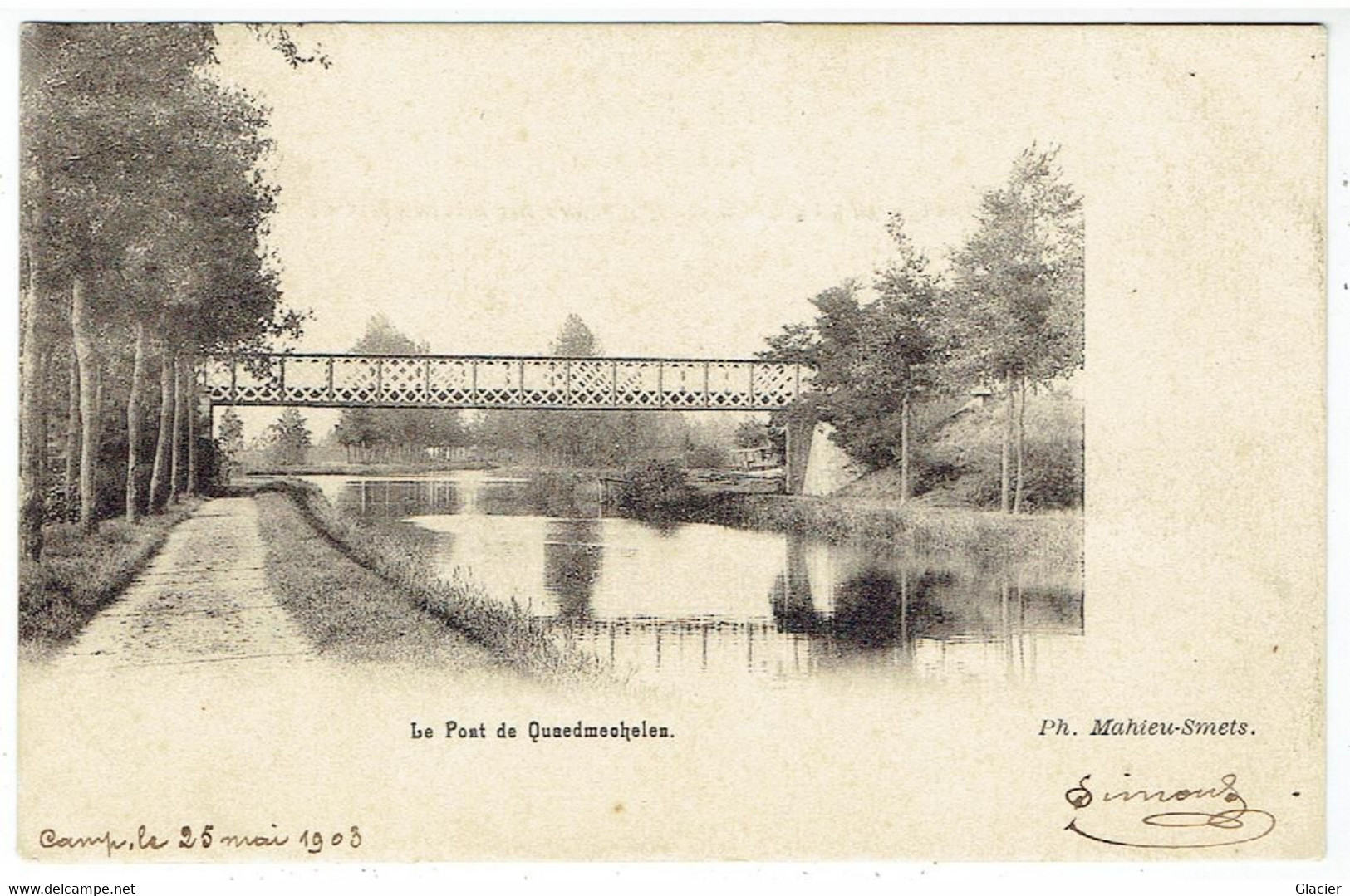 Le Pont De QUAEDMECHELEN - Ham - 1903 - Ham