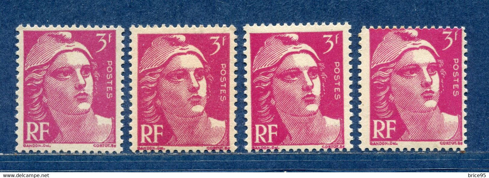 ⭐ France - Variété - YT N° 806 - Couleurs - Pétouilles - Neuf Sans Charnière - 1948 ⭐ - Unused Stamps