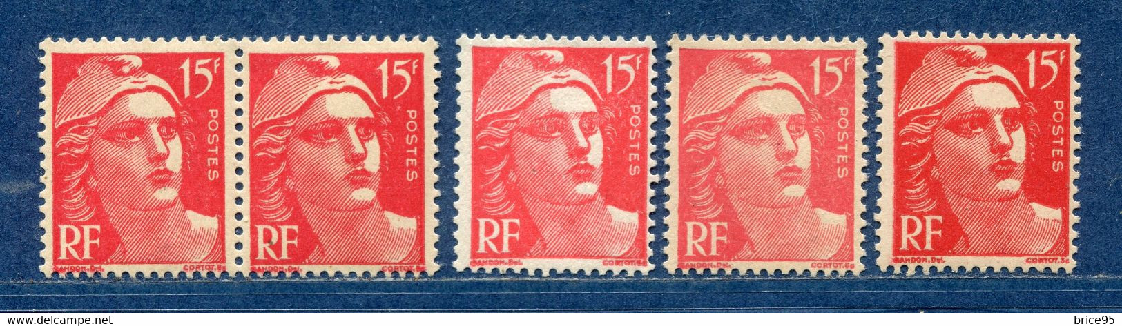 ⭐ France - Variété - YT N° 813 - Couleurs - Pétouilles - Neuf Sans Charnière - 1948 ⭐ - Unused Stamps