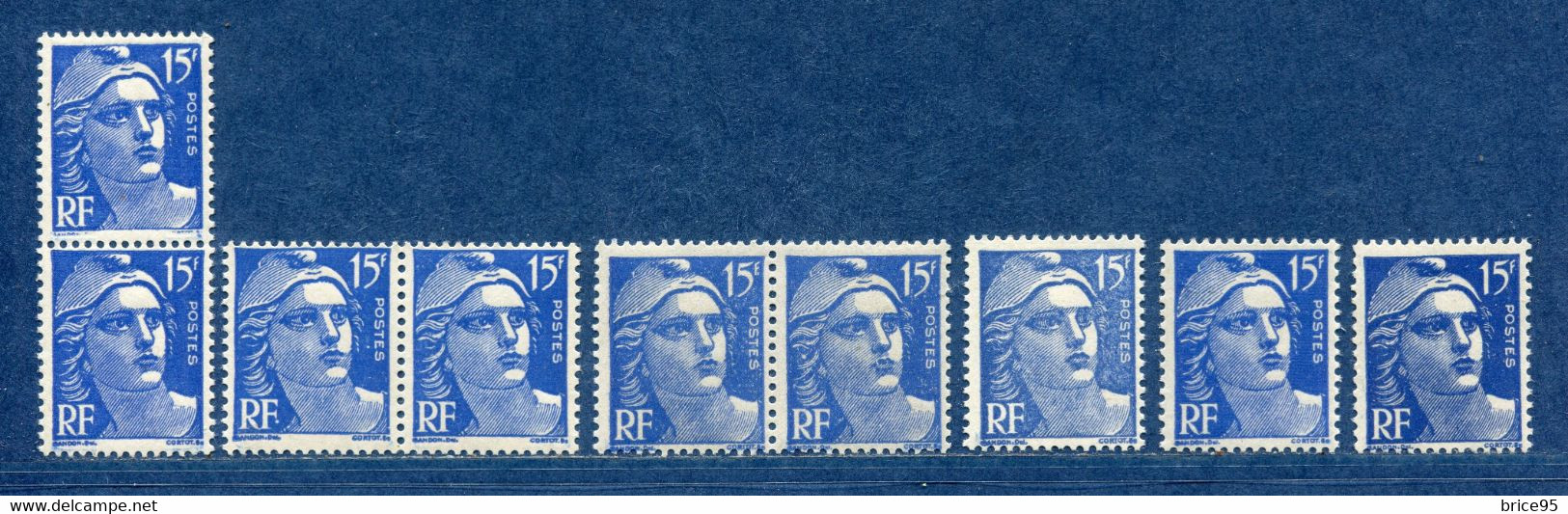 ⭐ France - Variété - YT N° 886 - Couleurs - Pétouilles - Neuf Sans Charnière - 1951 ⭐ - Unused Stamps