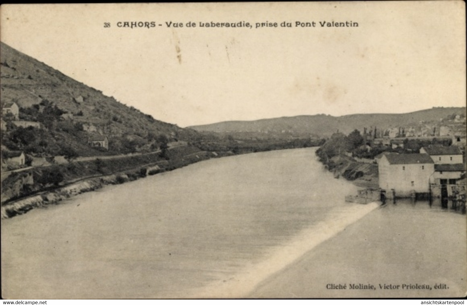 CPA Cahors Lot, Vue De Laberaudie, Prise Du Pont Valentin - Autres & Non Classés