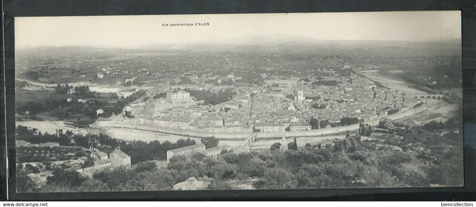 Gard; Alais , Carte Panoramique; Format 28cm X 11cm - Alès