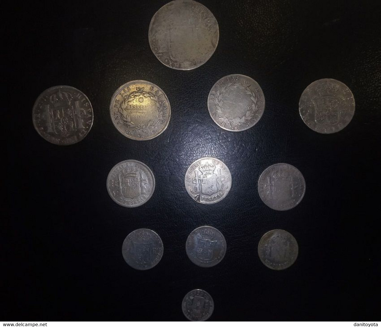 ESPAÑA.  LOTE DE 12 MONEDAS DE PLATA. - Collections