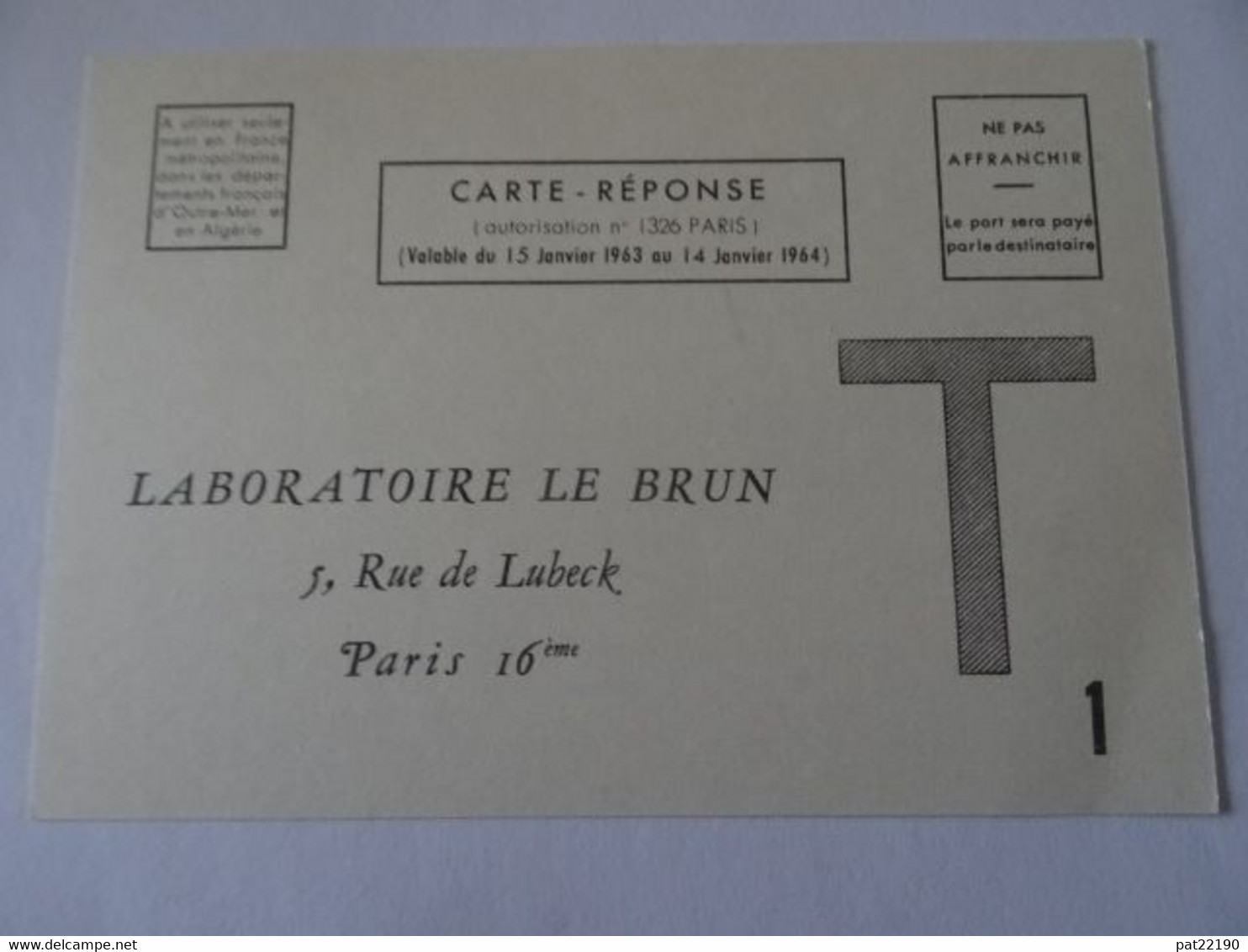 Carte Illustrée Publicitaire Par Barberousse  Pour Les Laboratoires Le Brun - Contemporary (from 1950)