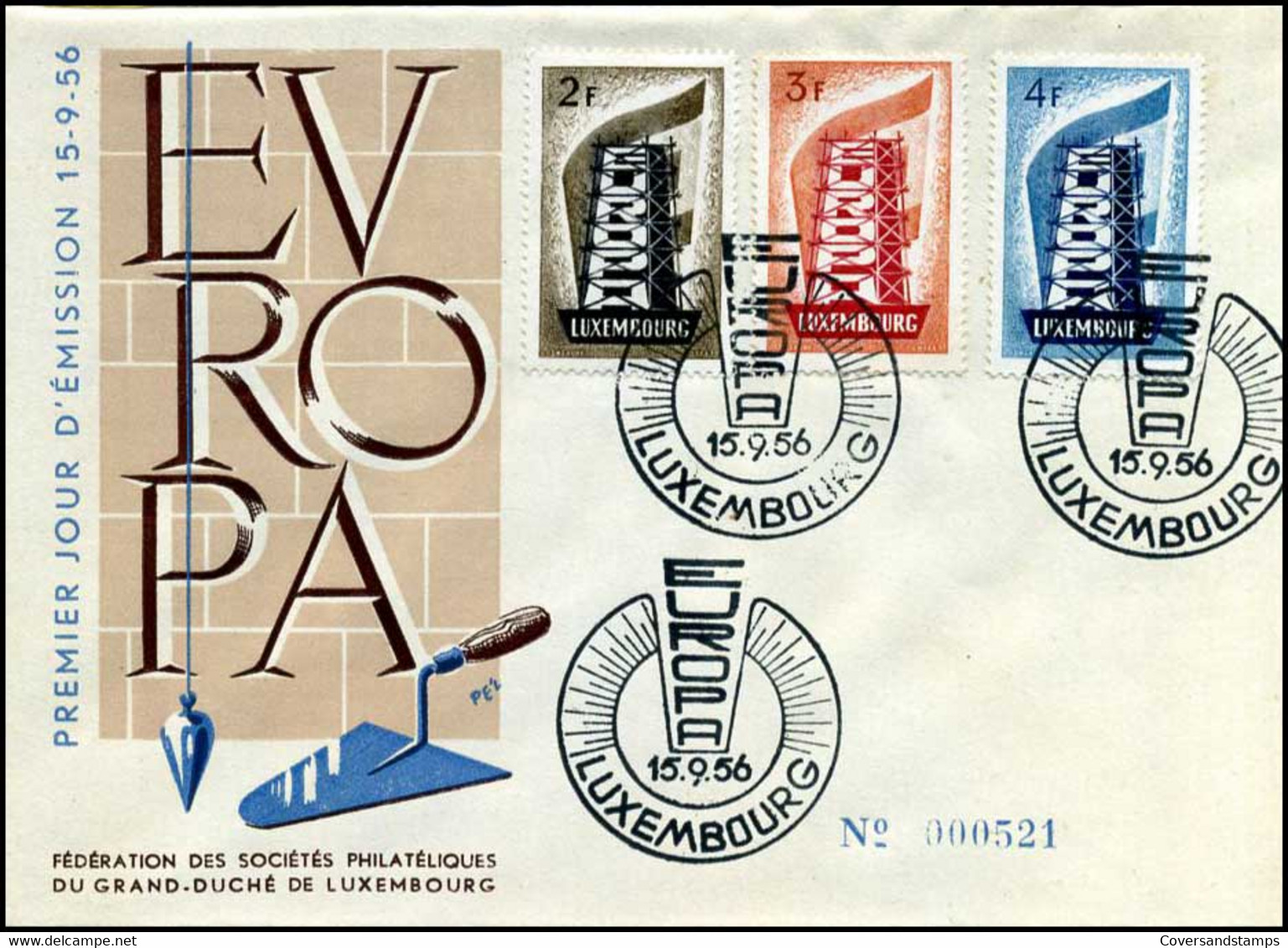 Luxemburg - FDC - Europa CEPT 1956 - 1956