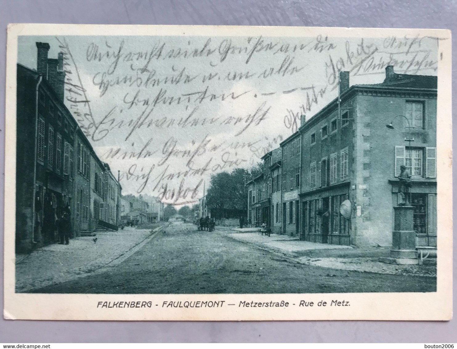 Faulquemont Rue De Metz 1914 Plus De 100 Ans - Faulquemont